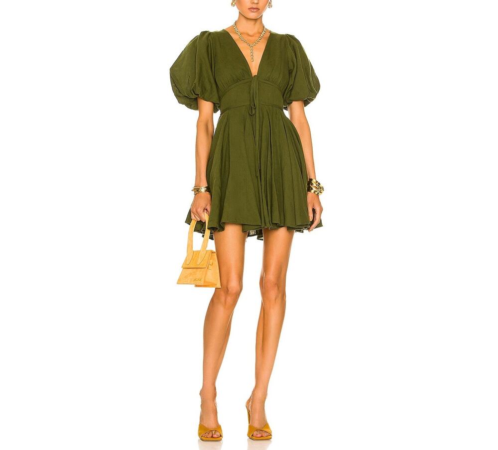 Rhode Chic Green Madeline Dress Size 0 NWT